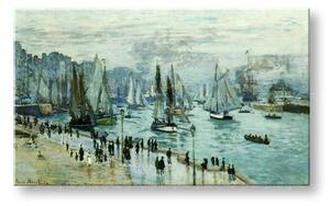 Obraz na plátně RYBÁŘSKÉ LODĚ OPUSTILI PŘÍSTAV LE HAVRE – Claude Monet