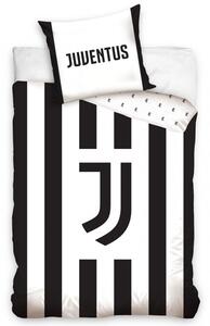 Vesna | Povlečení bavlna FC Juventus White Stripes 140x200 cm + 70x90 cm