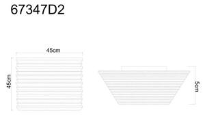 Globo HAYDEN 67347D2 LED přisazené stropní svítidlo | 30W LED | 1500lm | 3000K