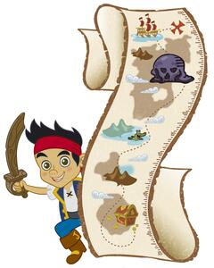Dětský samolepící metr Jake a piráti ze Země Nezemě. Disney