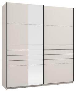SKŘÍŇ S POSOUVACÍMI DVEŘMI, kašmírová, 195/217,5/60 cm Xora - Šatní skříně