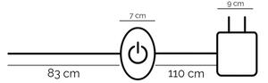 ONLI - LED Stojací lampa DAFNE LED/38W/230V 4000K černá