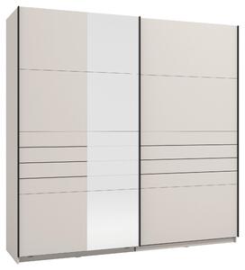 SKŘÍŇ S POSOUVACÍMI DVEŘMI, kašmírová, 220/217,5/61 cm Xora - Šatní skříně