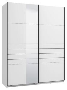 SKŘÍŇ S POSOUVACÍMI DVEŘMI, bílá, 145,5/217,5/60 cm Xora - Šatní skříně