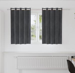 VidaXL Závěsy 2 ks 140 x 140 cm Samet [4107298] Barva: světle šedá
