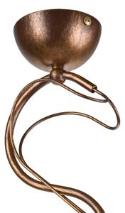 Lustr na tyči COBRA 1xE27/60W/230V pr. 30 cm bronz/patina