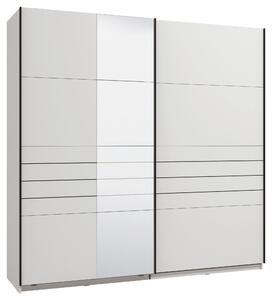 SKŘÍŇ S POSOUVACÍMI DVEŘMI, bílá, 220/217,5/61 cm Xora - Šatní skříně