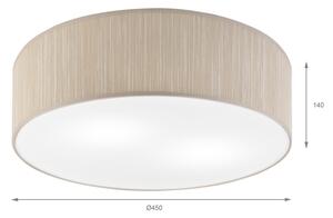 Stropní svítidlo SIRJA 2xE27/15W/230V pr. 45 cm béžová