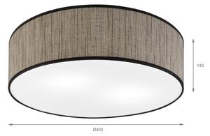 Stropní svítidlo SIRJA 2xE27/15W/230V pr. 45 cm hnědá