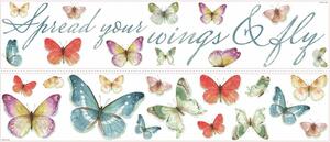 Samolepky Motýli a motto
