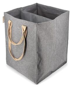 Šedý látkový koš na prádlo 71 l Laundry Hub Tweed duplo – Rolser