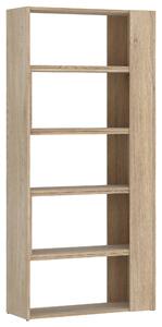 REGÁL, barvy dubu, 82-146/180/35 cm Modern Living - Knihovny