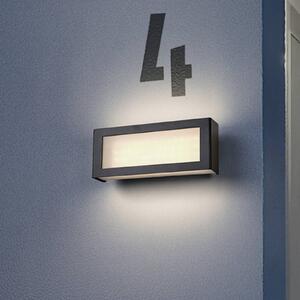 OSRAM LED venkovní nástěnné svítidlo ENDURA STYLE NOVA, tmavě šedá, IP54, Hliník / šedá / zinek, Hliník, Moderní, Nástěnné svítidlo / světlem dolů