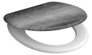 Duroplastové sedátko se zpomalovacím mechanismem SOFT-CLOSE INDUSTRIAL GREY