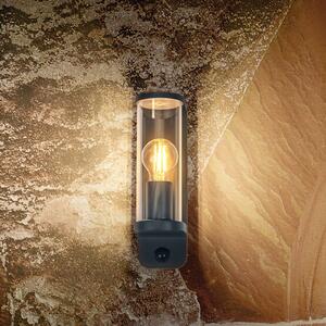 OSRAM nástěnné světlo ENDURA CLASSIC TUBULAR, senzor, tmavě šedé, stmívatelný, Hliník / šedá / zinek, Hliník, Moderní