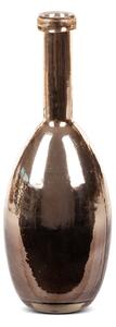 DEKORAČNÍ SKLENĚNÁ VÁZA DALIA (02) (FI) 11X31 CM BRONZOVÁ