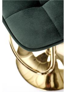 Jídelní židle SCH-120 tmavě zelená/zlatá