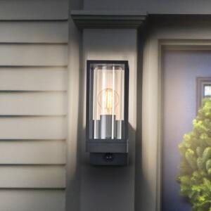 OSRAM nástěnné světlo ENDURA CLASSIC FRAME, senzor tmavě šedá IP54, stmívatelný, Hliník / šedá / zinek, Hliník, Moderní, Nástěnné svítidlo