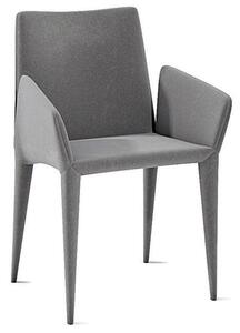 Bonaldo designové židle Filly 2 (područky, šedé čalounění)