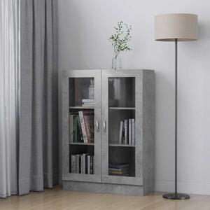 VidaXL Vitrína 82,5 x 30,5 x 115 cm kompozitní dřevo [802755] Barva: Betonová šedá