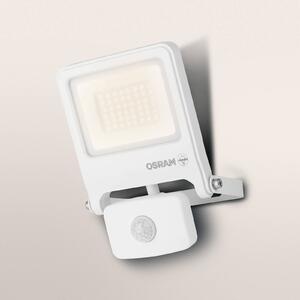 OSRAM venkovní bodové osvětlení ENDURA FLOOD, bílý, senzor 30 W 830 IP44, Bílá / opál, Hliník