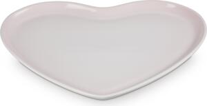 Servírovací talíř Heart 32 cm světle růžový