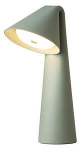 FRANDSEN LED stolní lampa na baterie Ami, zelená, 32 cm, stmívatelné, stmívatelný, Zelená, Obývací pokoj / jídelna, kov, Moderní