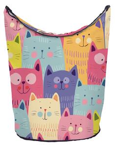 Koš na prádlo cats in colours (80l)
