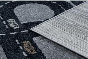 Dětský kusový koberec Závodní dráha šedý 140x190cm