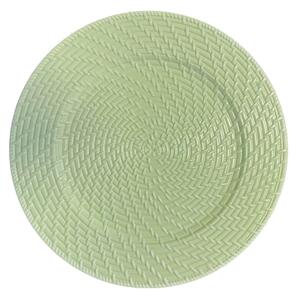 Zelený pastelový klubový talíř 33cm