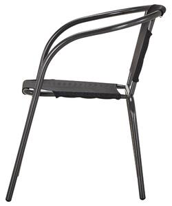 Zahradní židle LUCCA 2 antracitová/černá