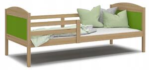 Tradiční postel AJKmeble 86 x 198 cm zelená