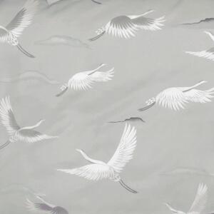 Povlečení SATÉN DESIGN bird wings šedobílá 140 x 200/70 x 90 cm
