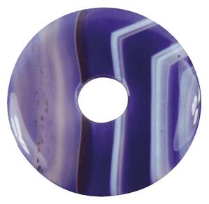 Achát - donut fialový