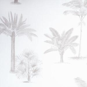 Povlak SATÉN PLUS date palms bílobéžová 50 x 70 cm