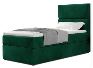 Postel s matrací a topperem GRACEN zelená, 90x200 cm