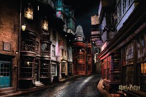 Plakát, Obraz - Harry Potter - Příčná ulice, (91.5 x 61 cm)