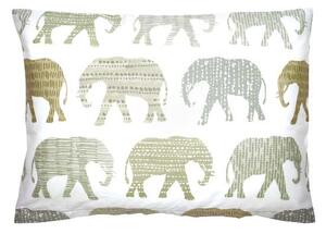 Povlak SATÉN PLUS elephants šedobéžová 50 x 70 cm