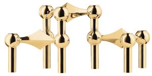 Designový svícen STOFF Nagel Solid Brass – set 3 ks