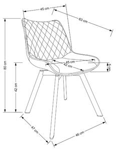 Jídelní židle SCK-520 šedá