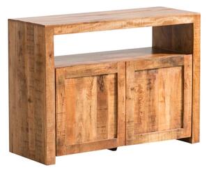 Masivní komoda Country z mangového dřeva, lakovaná, hnědá – 117×45×85 cm