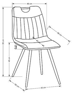 Jídelní židle SCK-521 hořčicová