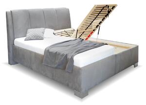 Vysoká čalouněná postel s úložným prostorem GUVERNÉR