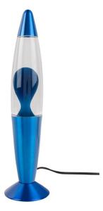 Modrá skleněná lávová lampa (výška 35,5 cm) Funky Rocket Lava – Leitmotiv