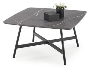 Konferenční stolek Fariola (šedý mramor + černá). 1028111