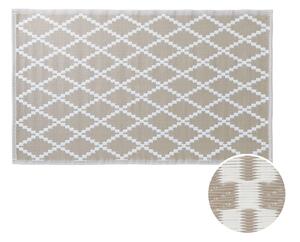 COLOUR CLASH Venkovní koberec kosočtverce 150 x 90 cm - přírodní