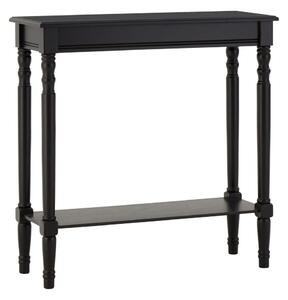 Černý konzolový stolek z borovicového dřeva 30x80 cm Heritage – Premier Housewares