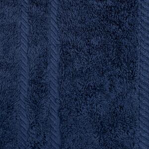 Bavlněný ručník COTTONA tmavě modrá osuška 70 x 140 cm