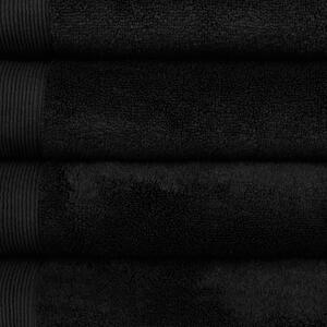 Modalový ručník MODAL SOFT černá malý ručník 30 x 50 cm