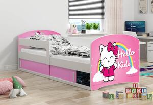 Dětská postel LUKO s matrací, 80x160, Hello kids